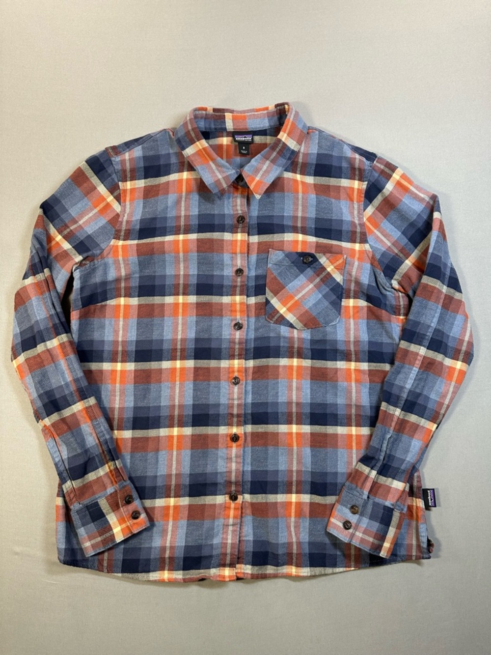 Patagonia Heywood Flannel Shirt, Button Up, Organic Cotton - Womens 8 - Picture 2 of 15